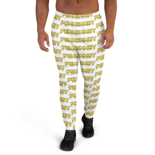 PENNEY WHITE AND GOLD Joggers / sweatpants