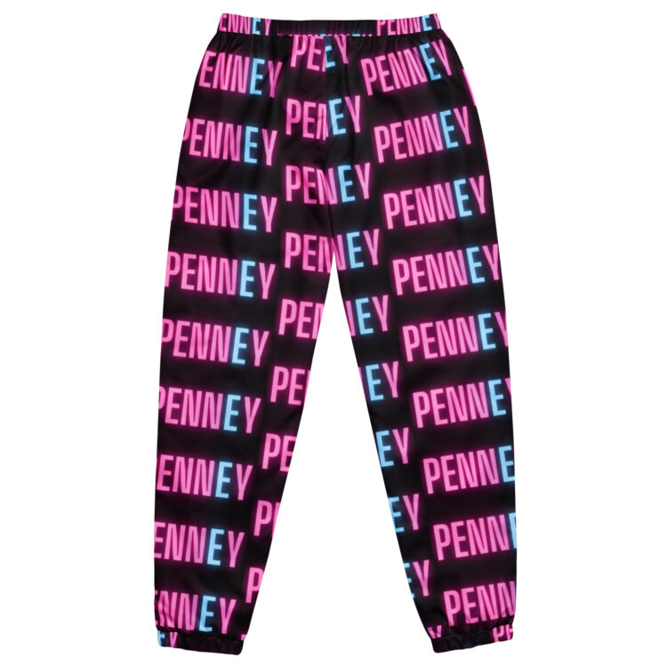 penney pink and blue black sweat pants on Michael J. Penney Store