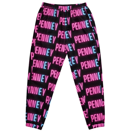 penney pink and blue black sweat pants on Michael J. Penney Store