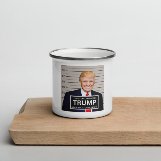 Trump Mugshot Enamel Mug