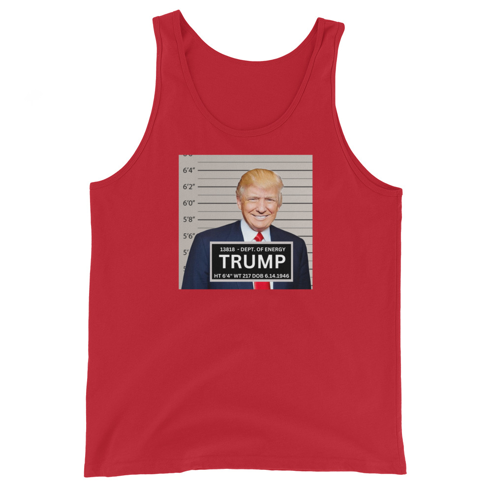 Trump Mugshot Tank Top Michael J. Penney