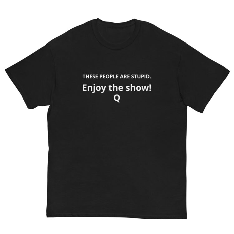 black t-shirt saying, YOU ARE WATCHING A MOVIE" - Michael J. Penney