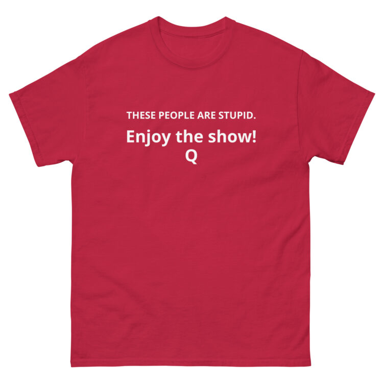 red t-shirt saying, YOU ARE WATCHING A MOVIE" - Michael J. Penney