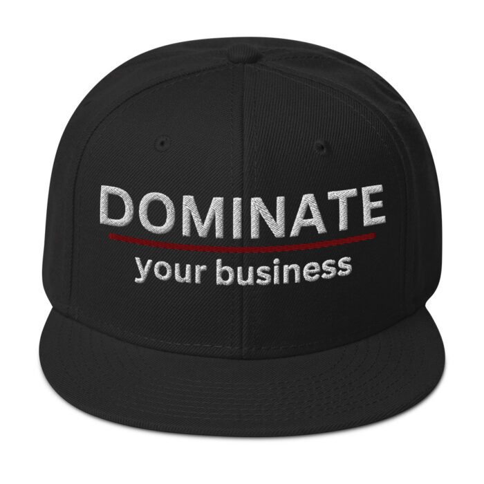 Snapback Hat - DOMINATE your business - Image 2