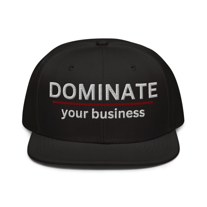 Snapback Hat - DOMINATE your business - Image 3