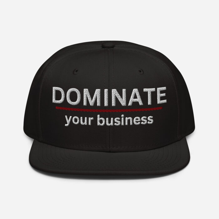 Snapback Hat - DOMINATE your business - Image 5