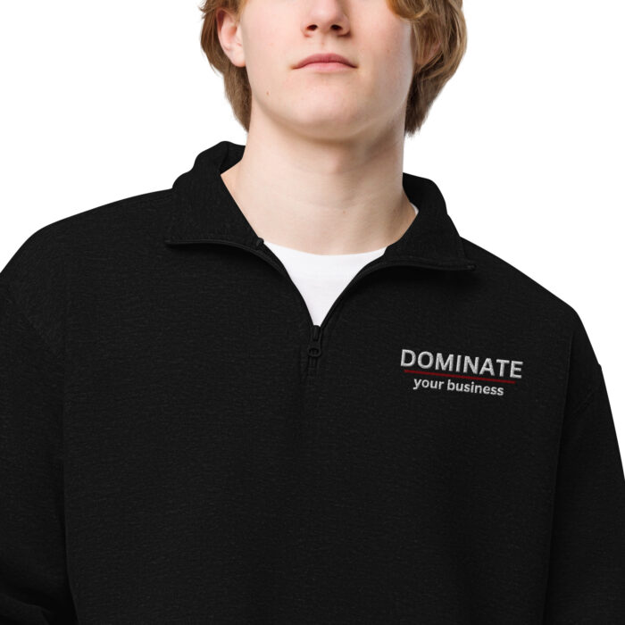 Unisex fleece pullover - DOMINATE your business - Image 2