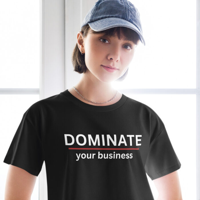 Women’s crop top - DOMINATE your business - Image 2