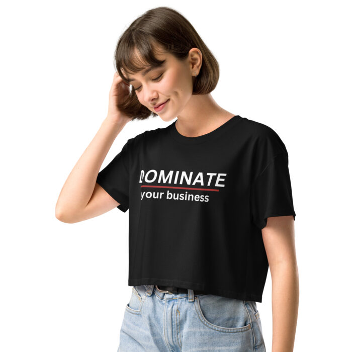 Women’s crop top - DOMINATE your business - Image 9