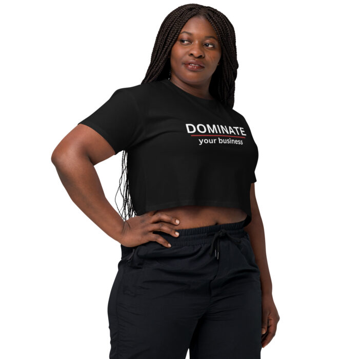 Women’s crop top - DOMINATE your business - Image 5